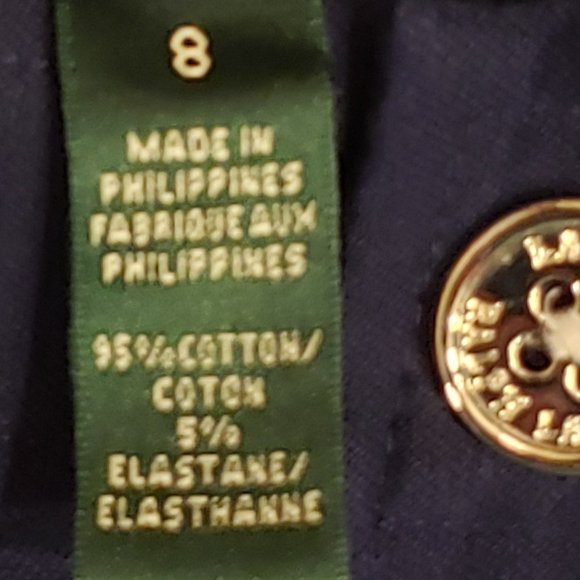 Navy Blue Capris by Ralph Lauren Size 8 - Picture 5 of 10